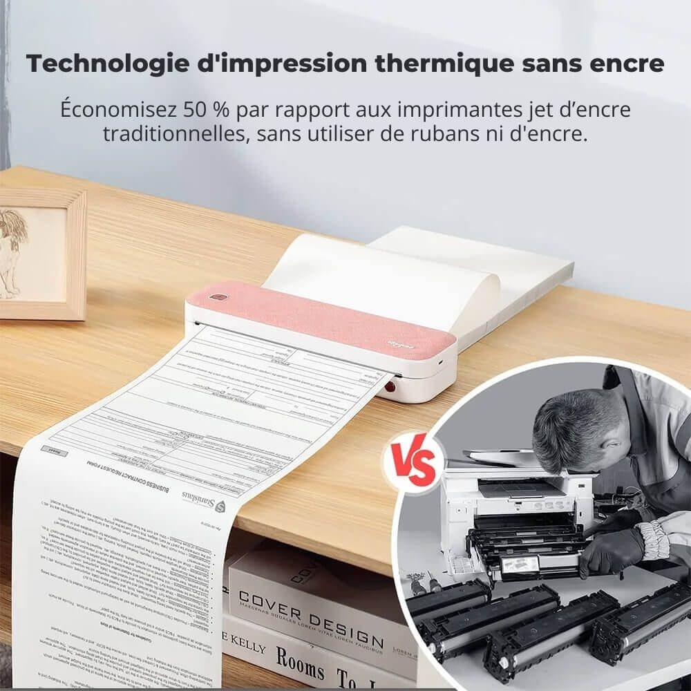 TEDDYPRINT Imprimante Portable A4